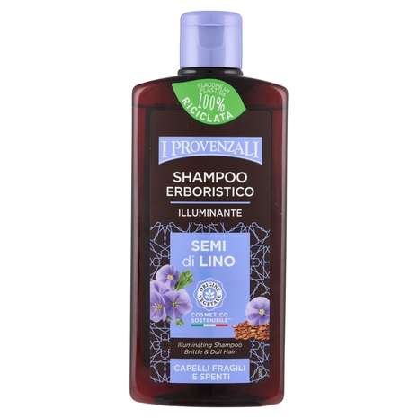 I Provenzali Shampoo Erboristico Illuminante Semi di Lino Capelli Fragili e Spenti 250 ml